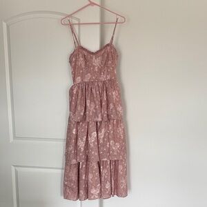Petal and Pup: Mauve Tiered Dress
